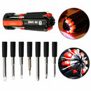 ScrewPro - Ferramenta 8 em 1 Com Iluminação e Lanterna Substitua Todas Suas Chaves Por Uma